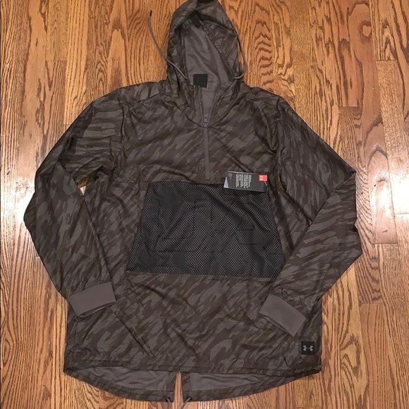 NWT UA SPORTSTYLE LONGLINE ANORAK mens size Large - Picture 4 of 8